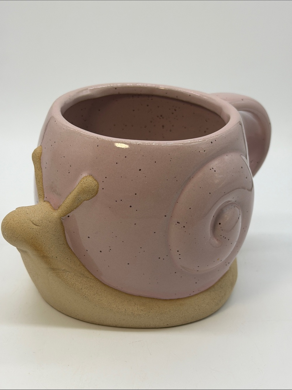 Pink Snail Mug by Tabletops Gallery NWOT